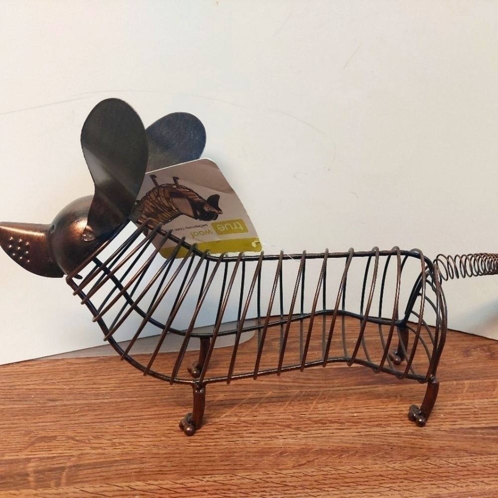 NWOT. True Woof Dachshund Cork Holder
